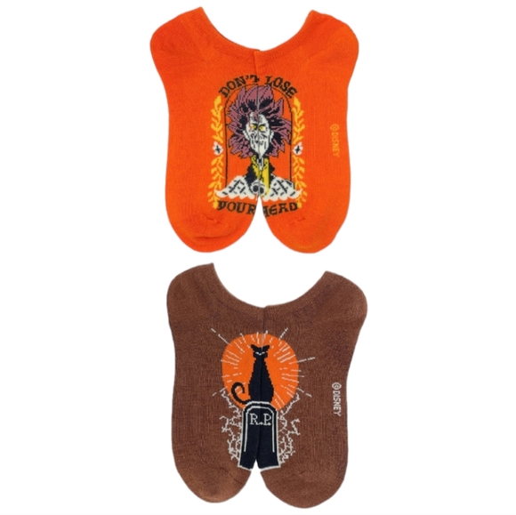 Y2K 90s Whimsigoth Hocus Pocus Women's 2 Pack No Show Socks - Picture 2 of 5